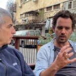 אילן פרון וירון כרמי • פרקלט הוצב בשוק תלפיות – ראיון עם אילן פרון (צילום: נגה כרמי)