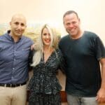 אדיר מילר, מיטל מנשס ודותן שלום, מנכ"ל קניון שער הצפון (צילום: מיקי אופק)