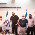 איתי אלימלך, יו"ר מחוז חיפה והצפון בארגון נכי צה"ל בהצגת הרפורמה נפש אחת (צילום: ארגון נכי צה"ל)