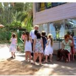 שאלות ותשובות אחרי השיעור בגני הוד הכרמל (צילום: צוות הגן)