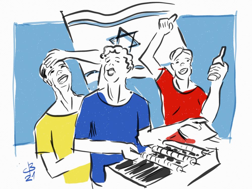 יום העצמאות בחיפה | כתב ואייר ד"ר דוד בר און