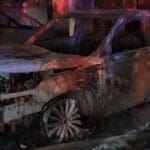 הצתת חניון תחת מבנה מגורים בחיפה כ-60 נפגעים משאיפת עשן (צילום: איחוד הצלה)