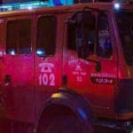 כבאית בזירת שרפה – ארכיון (צילום: לוחמי האש)
