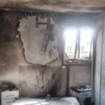 שריפה בחדר שינה בדירת מגורים בחיפה (צילום: כבאות והצלה)