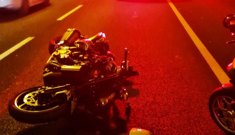 רוכב אופנוע נהרג בכביש 70 סמוך למחלף שער העמקים (צילום: איחוד הצלה)