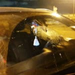 זוג הורים וילדיהם הותקפו בכביש החוף מול ג'אסר א-זרקא (צילום: חי פה בשטח)