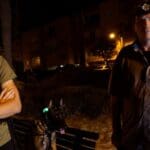 הכלבנים במהלך חיפושים אחר נעדרת (צילום: ירון כרמי)