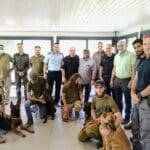טקס הוקרה ליחידת הכלבנים (צילום: חי פה)