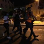התפרעות פרו-פלסטינית בשדרות בן גוריון 11/5/21 (צילום: שי רגב)