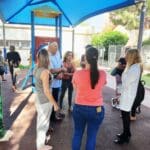 מפגש הורים עם חברי מועצת העיר בקרית חיים לגבי סגירת הגנים (צילום: יוסי לבוב)