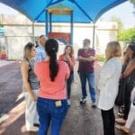 מפגש הורים עם חברי מועצת העיר בקרית חיים לגבי סגירת הגנים (צילום: יוסי לבוב)