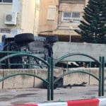 תאונות בכרמל הצרפתי – קיה פיקנטו ברחוב קאודרס (צילום: חי פה)