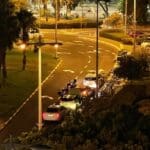 מרוצי המכוניות בחיפה: המשטרה פעלה ברחוב העצמאות נגד נהגים מתפרעים (צילום: חי פה בשטח)