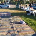 הכנת מופע המוזיקה – מאות השתתפו בסיור בשכונת אל-עתיקה בחיפה (צילום: ג'ורג' איסקנדר)