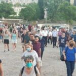 מאות השתתפו בסיור בשכונת אל-עתיקה בחיפה (צילום: ג'ורג' איסקנדר)