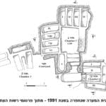 תכנית מערכת הקבורה שנחפרה בשנת 1991 – ההיסטוריה של שכונת  אלעתיקה בחיפה (מתוך פרסומי רשות העתיקות)