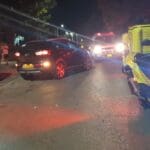 שני גברים אותרו ללא רוח חיים ברחוב זבולון המר בקרית מוצקין (צילום" מד"א)