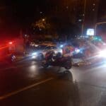 לך רגל נהרג מפגיעת משאית בצומת קריית חיים על כביש 4 (צילום: איחוד הצלה)