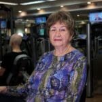 רבקה עילם בחדר הכושר – מגדלי אלישע (צילום: חי פה)
