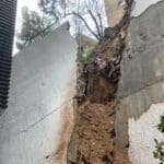קיר תומך קרס ברמות רמז בחיפה (צילום: איחוד הצלה)