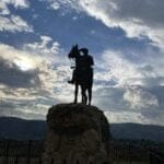פסל אלכסנדר זייד (צילום: אבנית סטרולוב)