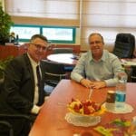 גדעון סער נועד עם אלי דוקורסקי בקריית ביאליק (צילום: דוברות שר המשפטים)