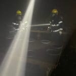 כבאים בסריקות – שריפה במבנה בטירת כרמל (צילום: כבאות והצלה)