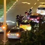 מרוצי המכוניות בחיפה: נהגים מתפרעים (צילום: חי פה בשטח)