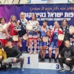 מועדון יוניפייט באליפות ישראל בהיאבקות לבוגרים ובוגרות בבאר שבע (צילום: אילנה קרטיש)
