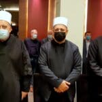 מוואפק טריף – מנהיגה הרוחני של העדה הדרוזית בישראל ונכבדי העדה (צילום: אדיר יזירף)