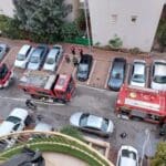 כבאיות ומנוף גבהים (צילום: כבאות והצלה)