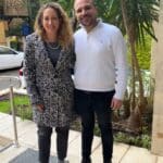 יוסי שלום וח"כ ענבר בזק (צילום: יוסי שלום)