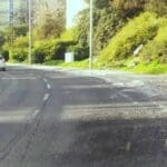 החצי הלא-משופץ – ריבוד כביש דורי (צילום: יריב שגיא)