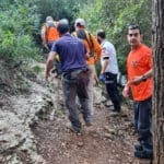 מטיילת בת 75 חולצה בכרמל (צילום: יחידת החילוץ גליל-כרמל)