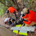 מטיילת בת 75 חולצה בכרמל (צילום: יחידת החילוץ גליל-כרמל)