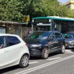 פקק תנועה ליד ביה"ח כרמל (צילום: יעל הורוביץ)