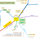תוואי מנהרת שדרה עם זמני נסיעה לת"א (מרכז) (הדמיה: דביר לנגר)תוואי מנהרת שדרה עם זמני נסיעה לת"א (מרכז) (הדמיה: דביר לנגר)