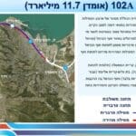 מנהור 4 מסילות תוך הקפת חיפה (שקף ממצגת רכבת ישראל)