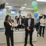נודלמן ובן שושן בטקס חנוכת מרפאת נאות פרס (צילום: סמר עודה כרנתינג'י)