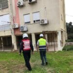 חשש לקריסת בניין מגורים (צילום: כבאות והצלה)