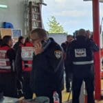 תרגיל חילוץ לכודים מרכבל (צילום: חי פה בשטח)