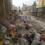 עבודות שיפוץ בשוק תלפיות בחיפה (צילום: ד״ר יריב שגיא)