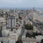 חיפה • העיר התחתית רחוב העצמאות בית דגוןה (צילום רחפן: מרום בן-אריה)