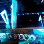 האנדרטה לזכר חיילי צהל ונפגעי פעולות האיבה – טקס יום הזיכרון בשכונת קריית אליעזר בחיפה (צילום: אדיר יזירף)