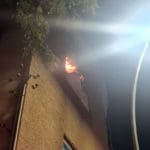 שריפה בדירת מגורים ברחוב החלוץ בחיפה (צילום: כבאות והצלה)