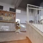 בית ספר בחיפה מפונה כעת בשל שריפה בארון חשמל (צילום: כבאות והצלה)