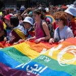 נוער איגי מובילים את מצעד הגאווה בחיפה (צילום: ירון כרמי)