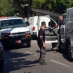 חבלני המשטרה ברחוב פינלנד בשכונת דניה בחיפה (צילום: חי פה)