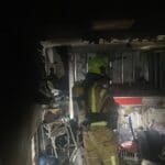 דירה שנשרפה ברחוב יוסף הגידם בחיפה (צילום: כבאות והצלה)