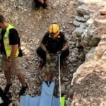 חילוץ בפארק הכרמל (צילום: כבאות והצלה)